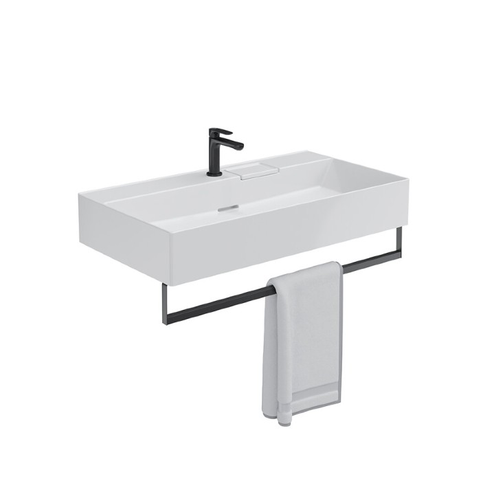 Раковина подвесная с одним отверстием 90x48см, Logica Kerama Marazzi, белый - LO.wb.90.1