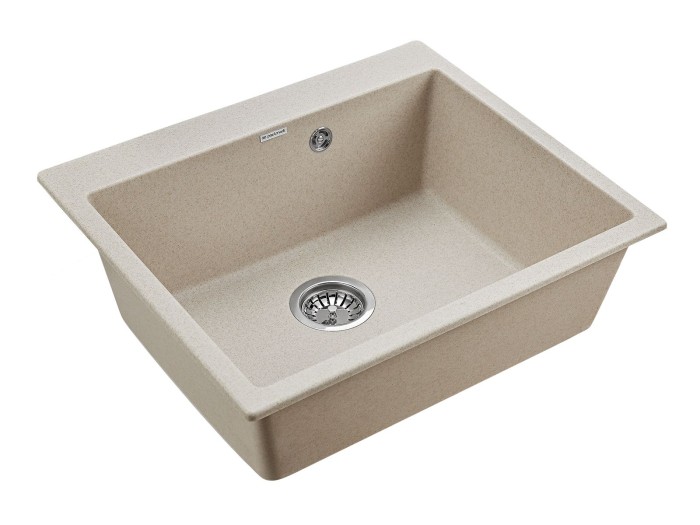 Мойка для кухни гранит 600х520 Paulmark KANTE 60, бежевый - PM106052-BE