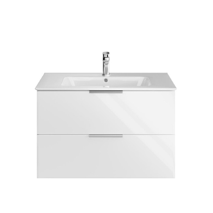 Тумба подвесная 85 см, 2 ящика, Piano forte Kerama Marazzi, белый - PI.F.85\WHT