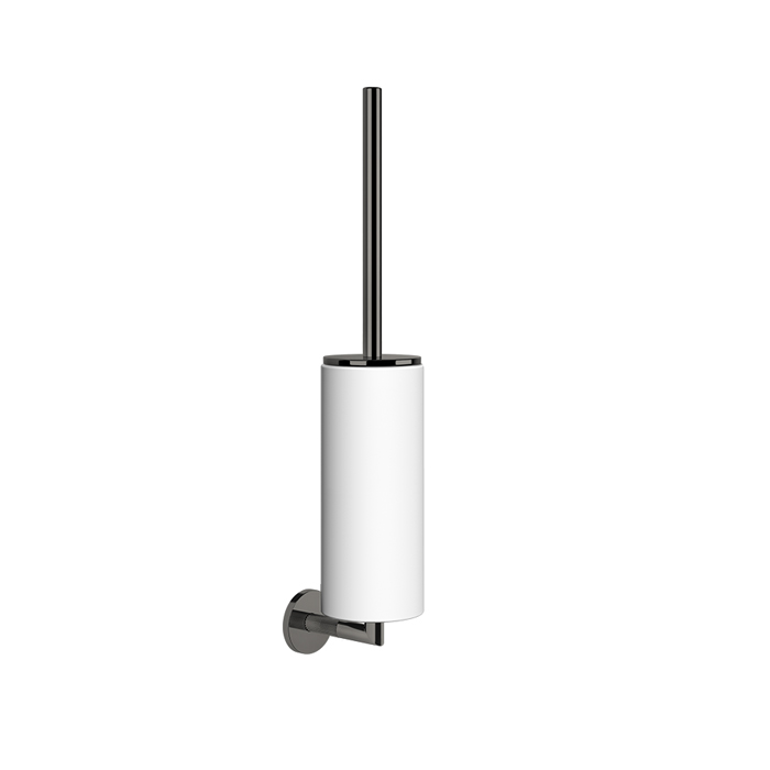 Туалетный ёршик, подвесной, Gessi Anello, белый/black metal brushed pvd арт. 63719#707