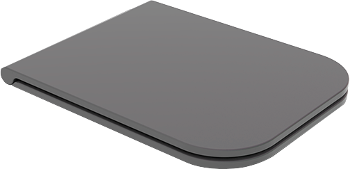 Крышка с сиденьем для подвесного унитаза пепел матовый, GSG Ceramic Design Brio, BRCOPRSLTICR021