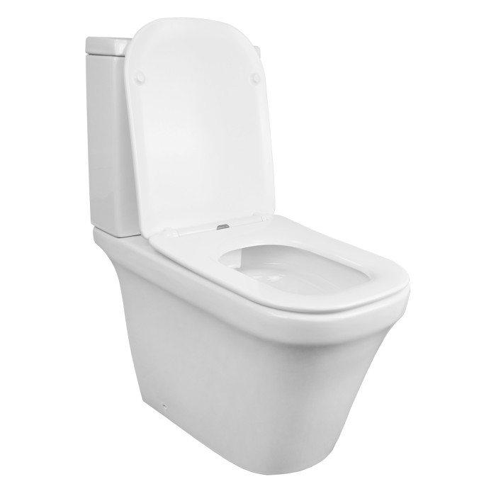 Унитаз-компакт 370х620х780 напольный, безободковый, в комплекте с бачком и сиденьем микролифт, Azario Candy арт. AZ-1503B