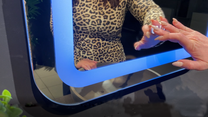 Зеркало RGB 550*800 c подсветкой и диммером, мульти-цвет, сенсорный выключатель, Azario Мальта - LED-00002511