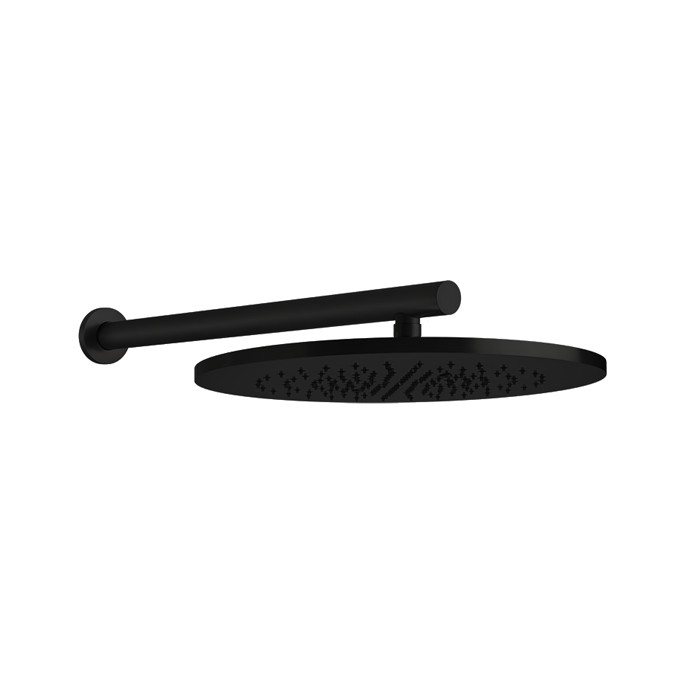 Душевая головка шарнирная для настенного крепления на 1/2", d350мм, Gessi 316, black xl арт. 54148#299
