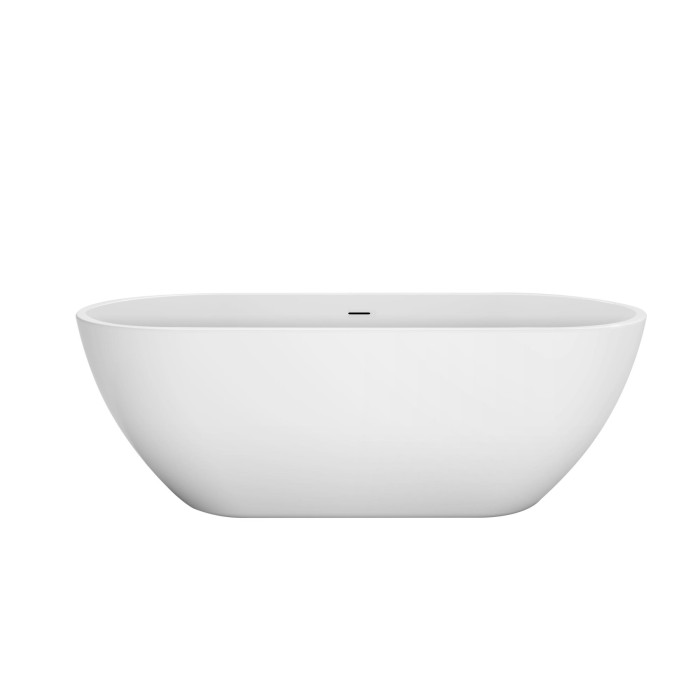 Акриловая ванна 160x73, отдельностоящая, овальная, BelBagno, белая арт. BB701-1600-730-K