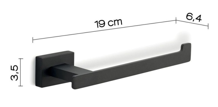 Бумагодержатель Atena Gedy, 4424(14) цвет: черный