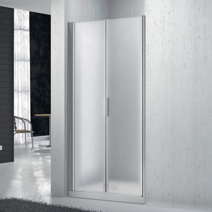 Душевая дверь в нишу 90x190 BelBagno, глянцевый хром, Sela арт. SELA-B-2-90-P-Cr