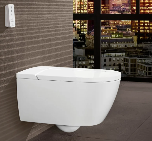 Унитаз подвесной Villeroy & Boch Viclean с функцией биде альпийский белый глянцевый арт.  V0E100R1