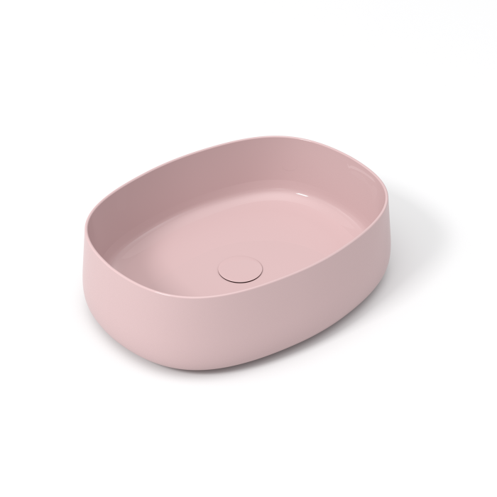 Накладная раковина 50x40x15 см, Olympia ceramica Wave, розовый глянцевый арт. WAV42RE50009