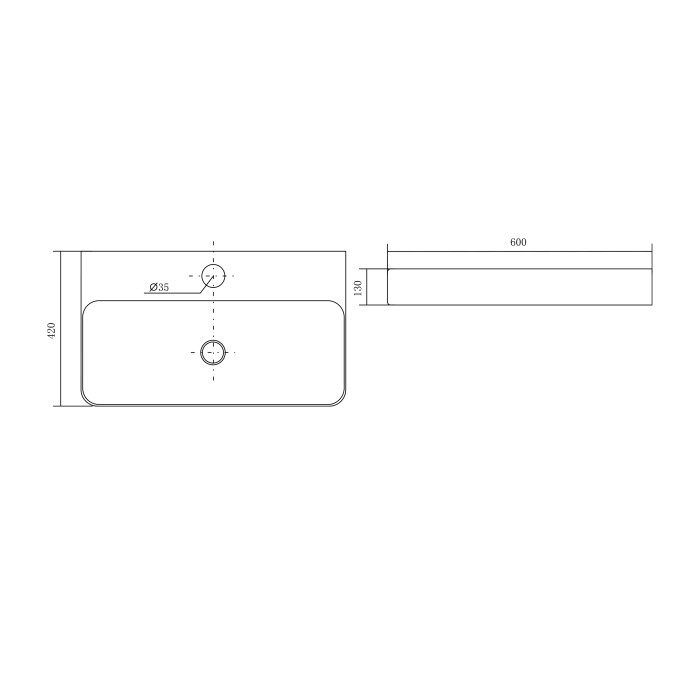 Раковина накладная 60x42 Aquatek арт. AQ3241-00