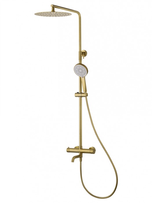 Душевая система с термостатом, Wonzon &amp; Woghand Stick, WW-88739903-BG цвет: золото