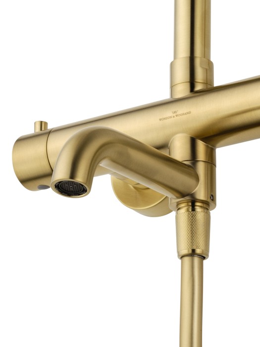 Душевая система с термостатом, Wonzon & Woghand Stick, WW-88739903-BG цвет: золото