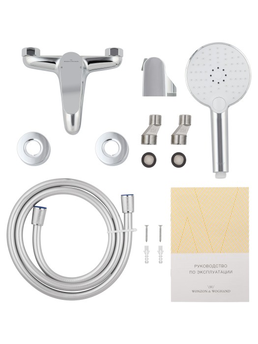 Смеситель для ванны с душем, Wonzon & Woghand Alfa, WW-AE3204-CR цвет: хром
