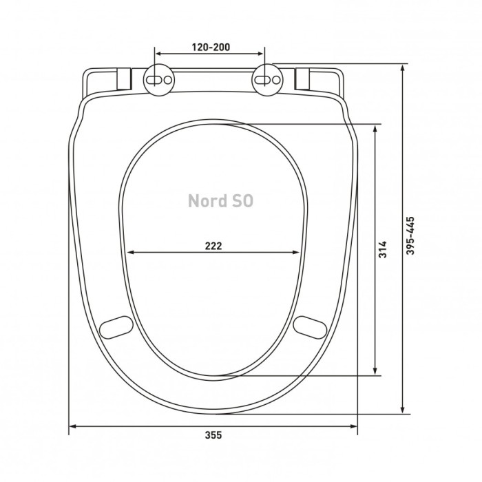 Сиденье для унитаза Berges Nord SO  арт. 015703