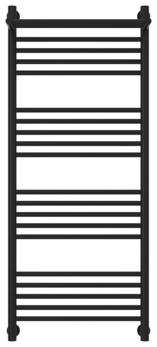 Сунержа Водяной полотенцесушитель 1200x500, Богема+ с 1 полкой, 31-0223-1250 цвет: матовый чёрный