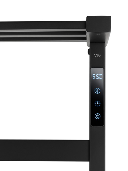 Полотенцесушитель электрический, Wonzon & Woghand Frankfurt, WW-A1026-MB цвет: черный