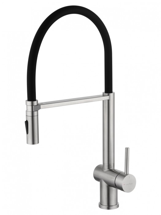 Смеситель для кухни с гибким изливом, Wonzon &amp; Woghand, WW-88438003-BN цвет: никель