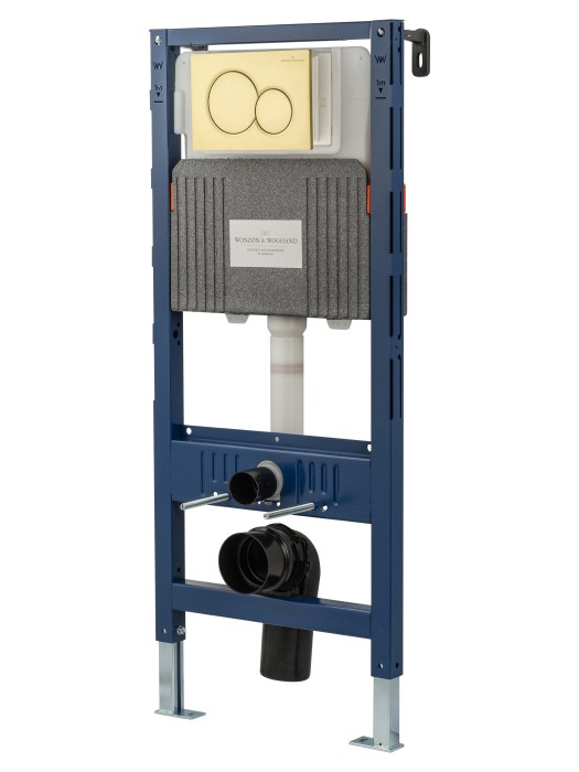 Кнопка смыва для инсталляции механическая, Wonzon & Woghand, WW-IB232-BG цвет: золото