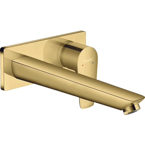 Смеситель для раковины скрытого монтажа, настенный, Hansgrohe Talis E, золото арт. 71734990