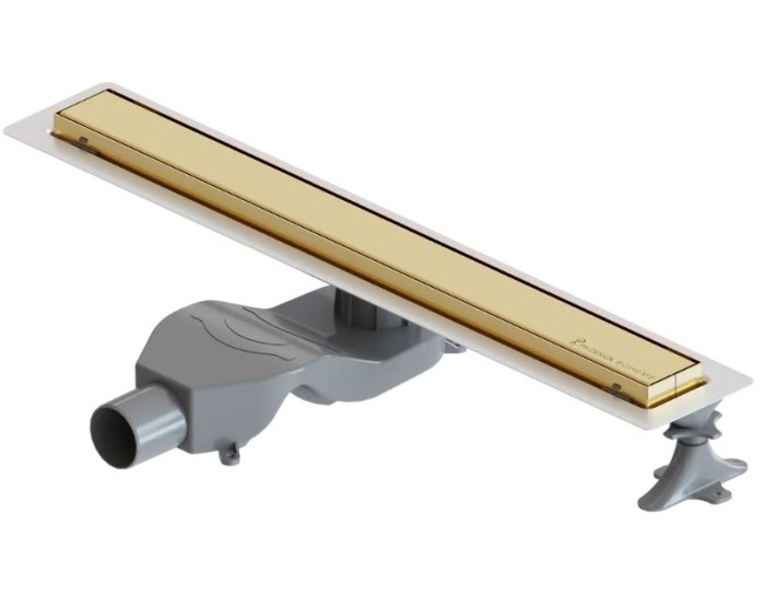 Душевой лоток Boheme Premium Linear 60 см, золото