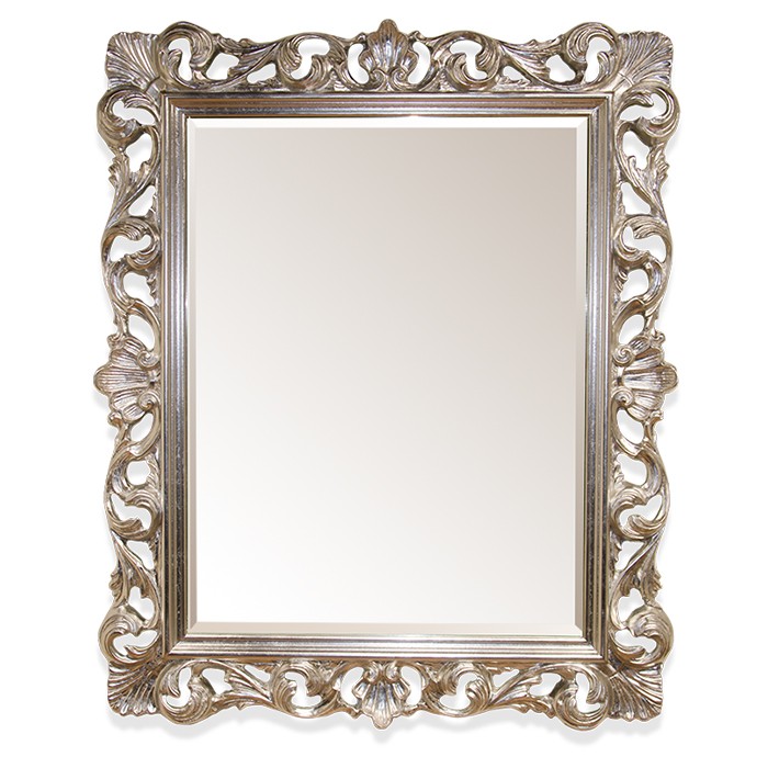 Зеркало в раме 85х100см, рамы состаренное серебро, Tiffany World - TW03845arg.antico_sale