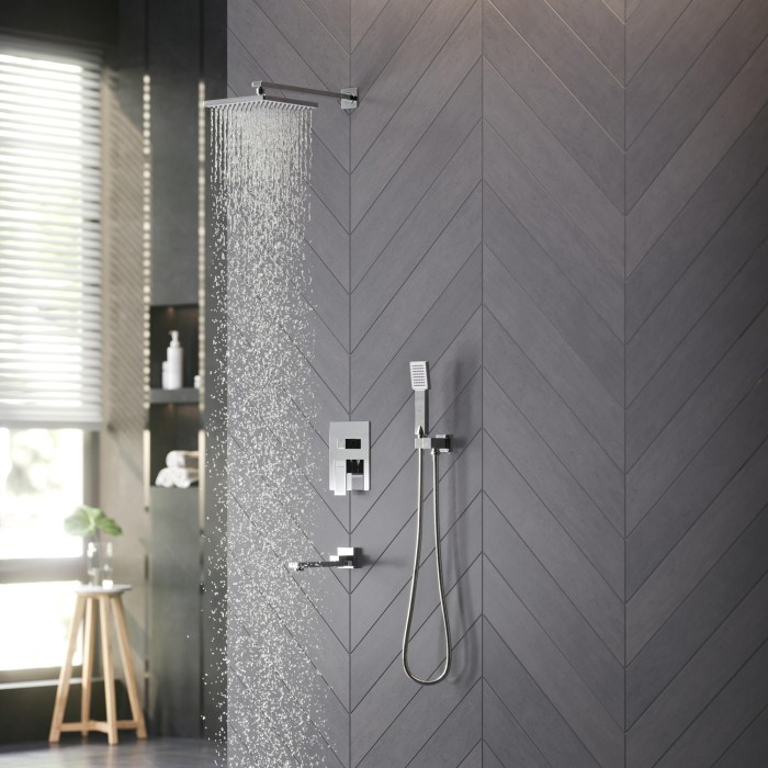 Душевой комплект, поворотный излив, хром, Berges Nardis арт. 071010