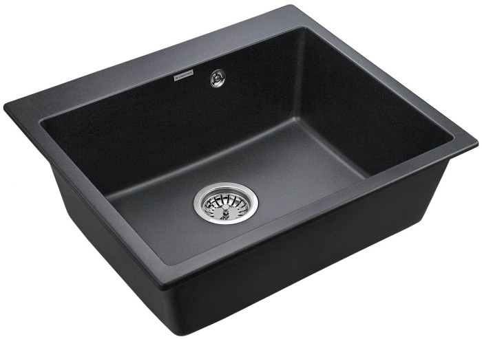 Мойка для кухни гранит 600х520 Paulmark KANTE 60, черный - PM106052-BL