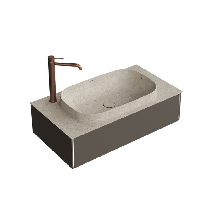 Тумба подвесная 90см, 1 ящик, Magica Kerama Marazzi, серый - MA.90.1\EGR.M