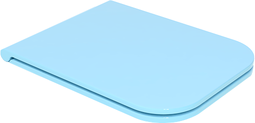 Крышка с сиденьем для подвесного унитаза голубой глянцевый, GSG Ceramic Design Brio, BRCOPRSLTICR022