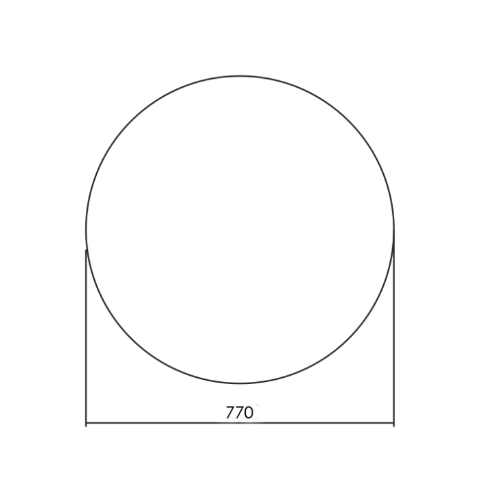 Зеркало Savanna RGB D770 Smart-управление, мультицвет, Azario Lotos - LED-00002604
