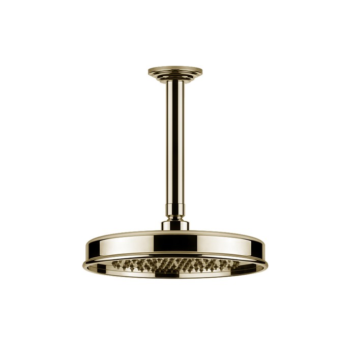 Верхний душ d200 мм., с потолочным держателем 288 мм., Gessi Venti20, brass pvd арт. 65152#710