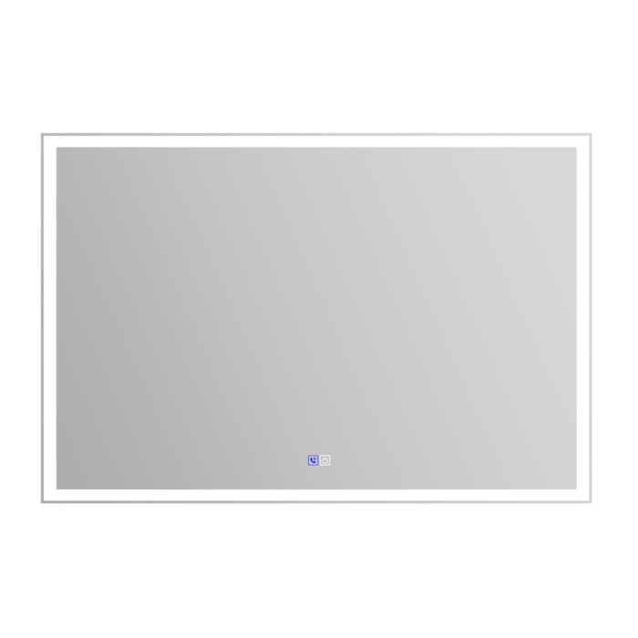 Зеркало 120x80, прямоугольное, с встроенным светильником, сенсорным выключателем, блютуз-модулем, микрофоном и динамиками, BelBagno арт. SPC-GRT-1200-800-LED-TCH-PHONE