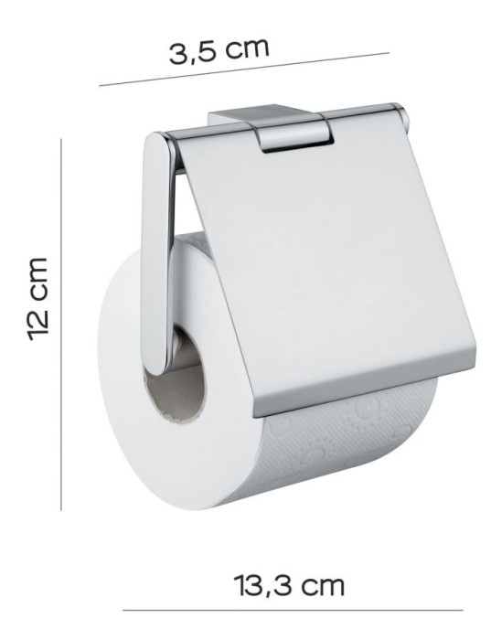 Бумагодержатель с откидной крышкой Canarie Gedy, A225(13) цвет: хром