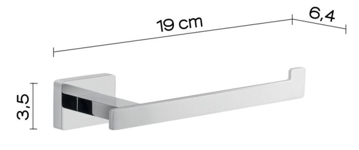 Бумагодержатель Atena Gedy, 4424(13) цвет: хром