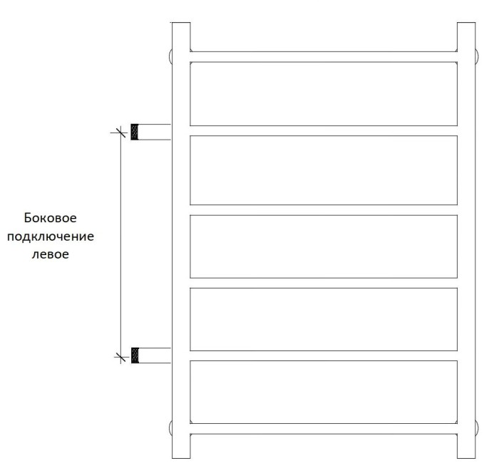 Полотенцесушитель водяной 80x40 Милан 1 КСП (хром) Secado арт. 4603777444808