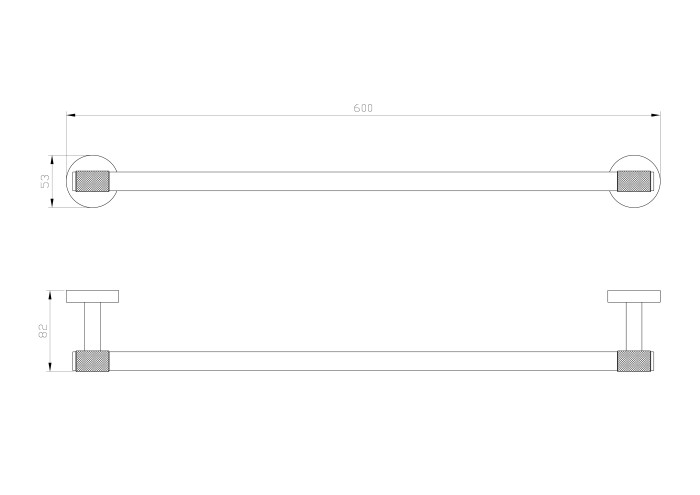Полотенцедержатель, Wonzon & Woghand Majestic, WW-9212 цвет: черный