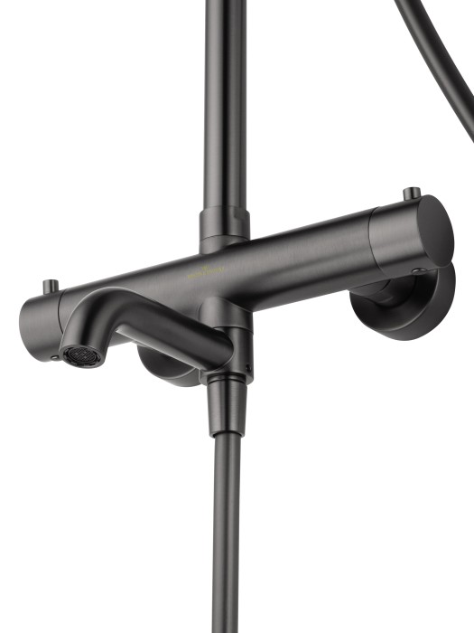Душевая система с термостатом, Wonzon & Woghand Stick, WW-88739903-BGM цвет: графит