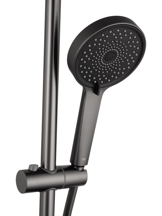 Душевая система с термостатом, Wonzon & Woghand Stick, WW-88739903-BGM цвет: графит