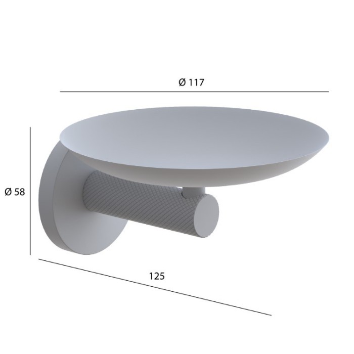 Настенная мыльница matt gold, Boheme Uno - 10973-MG