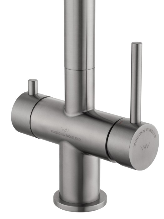 Смеситель для кухни c подключением фильтра, Wonzon & Woghand, WW-3211-BS цвет: никель