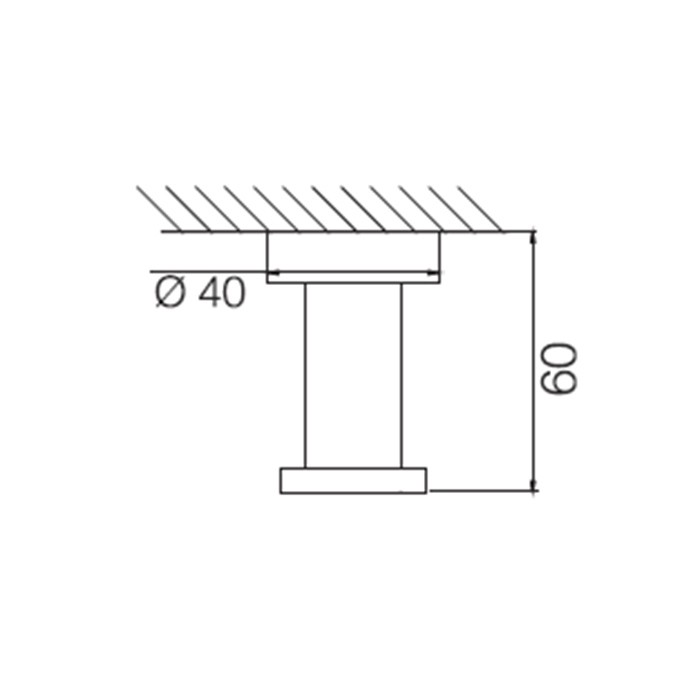 Fima Carlo Frattini Крючок одинарный, подвесной, Rotola, F6004/1NS цвет: черный
