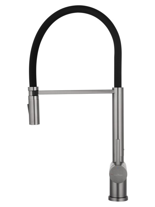 Смеситель для кухни с гибким изливом, Wonzon & Woghand, WW-88438003-BGM цвет: графит