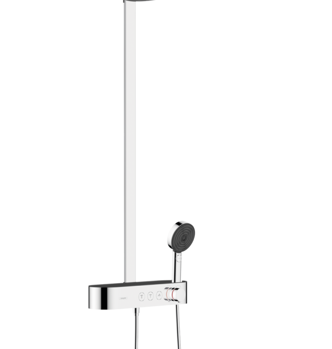 Душевая система с термостатом Pulsify S Hansgrohe, хром арт. 24240000