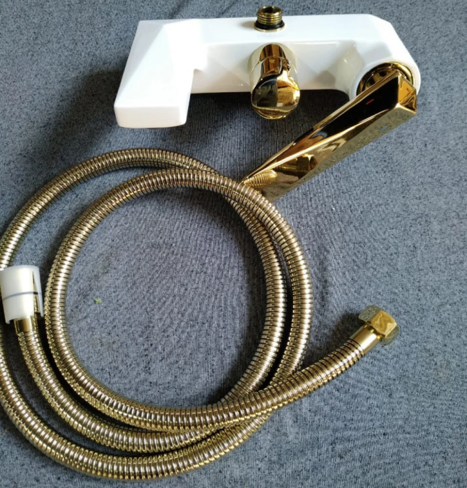 Стойка для душа со смесителем, белый, Venturo Boheme 388-W