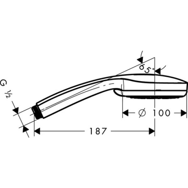 Ручной душ Vario Croma 100 Hansgrohe, хром арт. 28537000