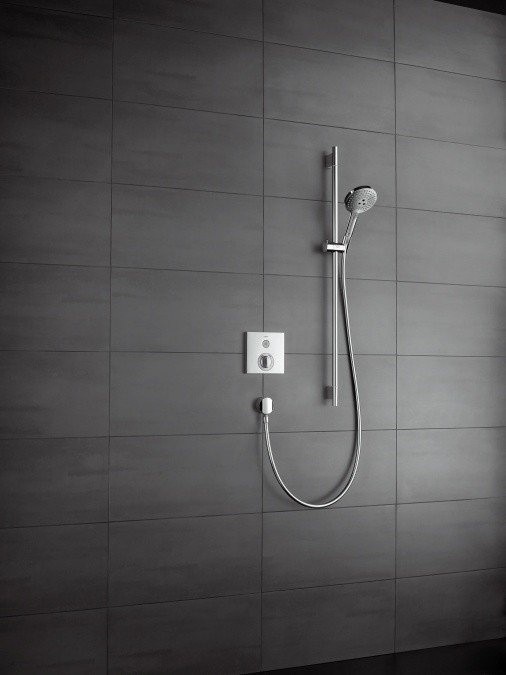 Душевой гарнитур со штангой 90см и мыльницей Raindance Select S Hansgrohe, хром арт. 26631000