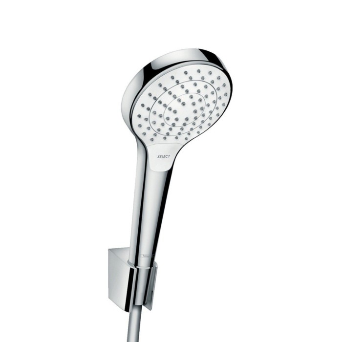 Душевой набор Vario с держателем и шлангом 160см Croma Select S Hansgrohe, белый, хром арт. 26411400