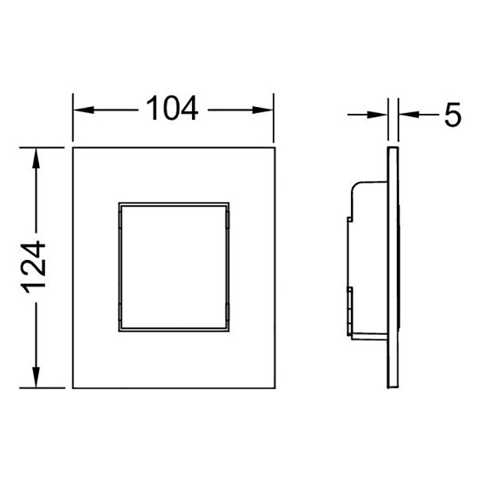 Панель смыва для писуара, белый матовый, now TECE арт. 9242407