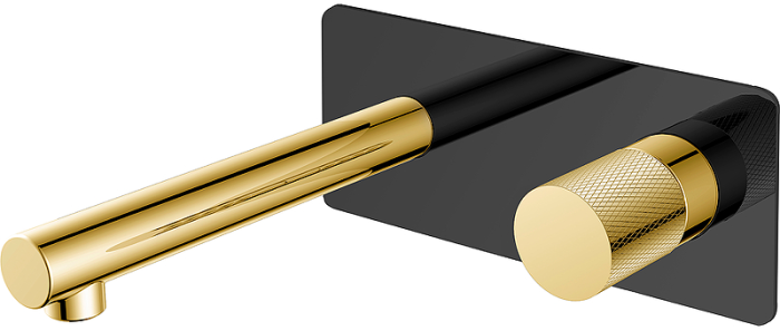 Смеситель для раковины, Black diamond gold, Stick Boheme 125-BG
