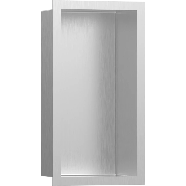 Настенный короб с цветом корпуса и дизайнерской рамой, 30х15х10 см, Hansgrohe XtraStoris Individual, сталь арт. 56094800